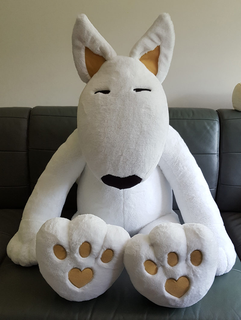 plush bull terrier