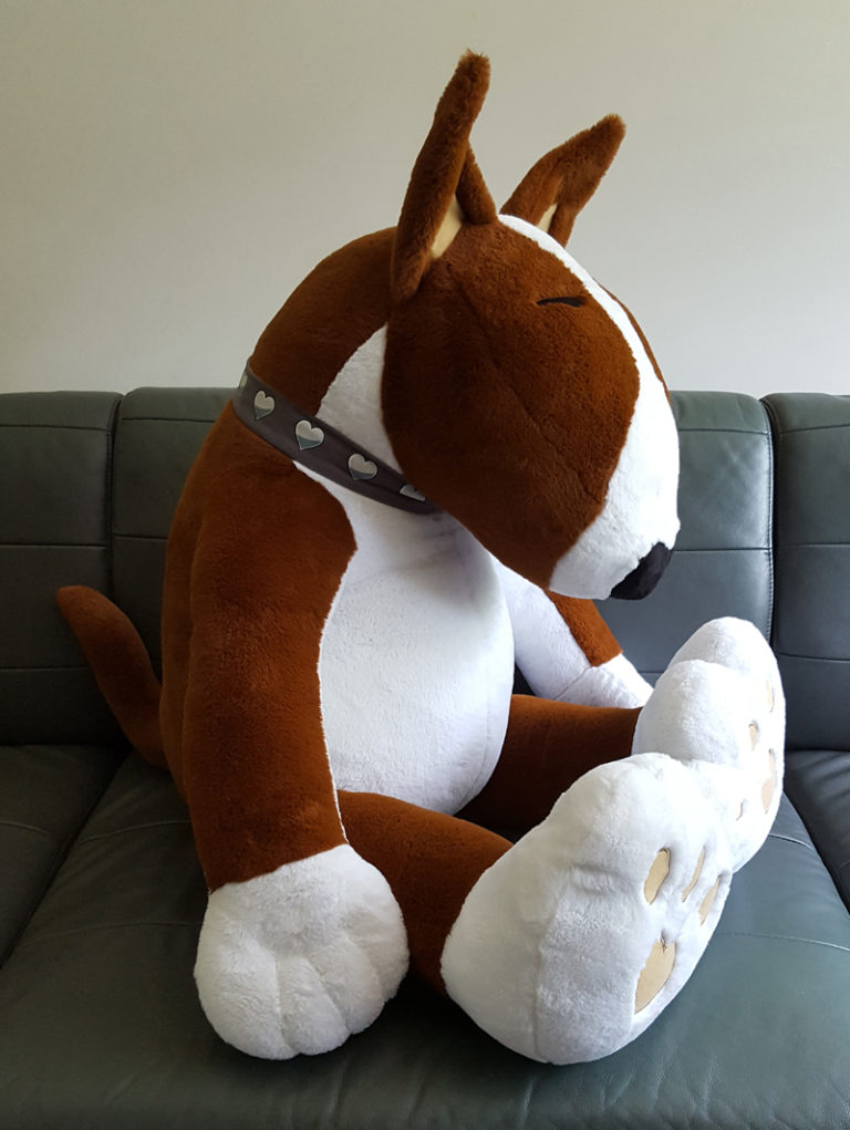 plush bull terrier