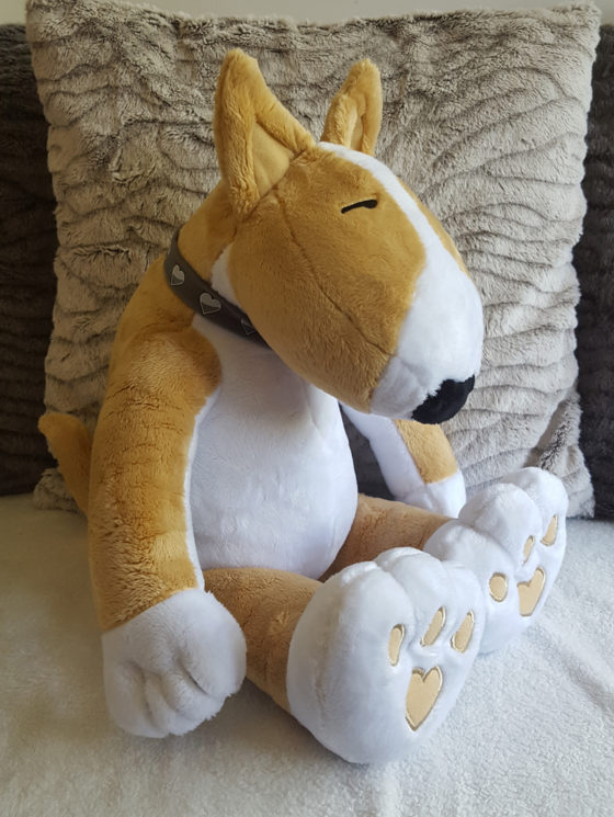 plush bull terrier